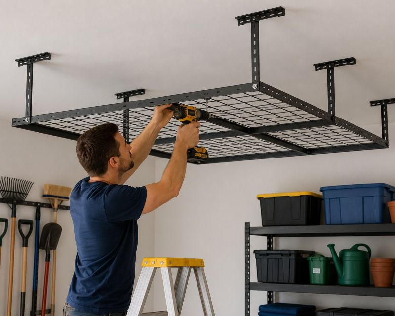 Ceiling Rack Installation in Silver Spring, MD