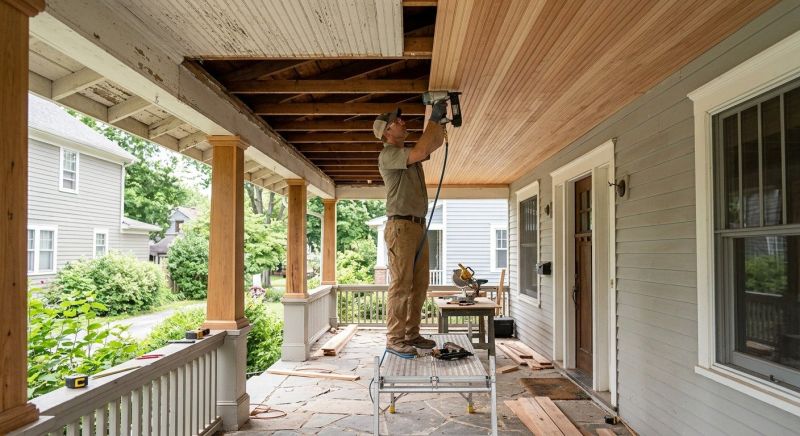 Deck Ceiling Installation in Wilmington, NC