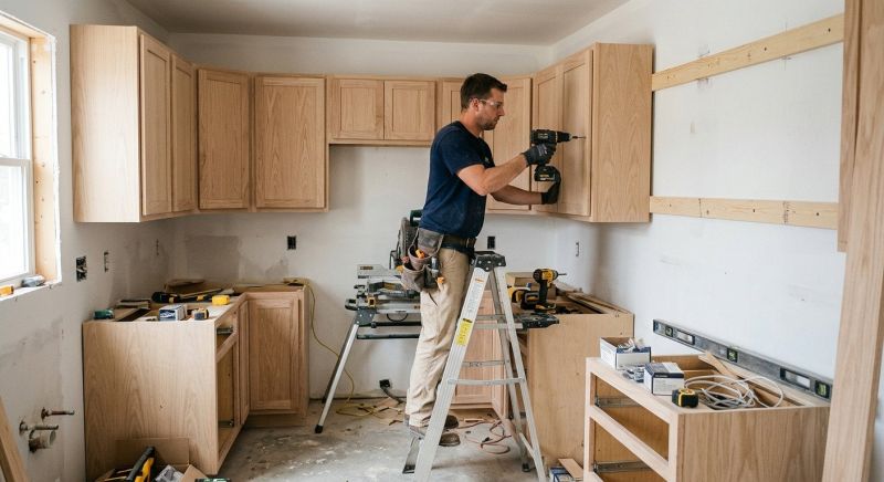 Glazed Cabinets Installation in Dayton, OH